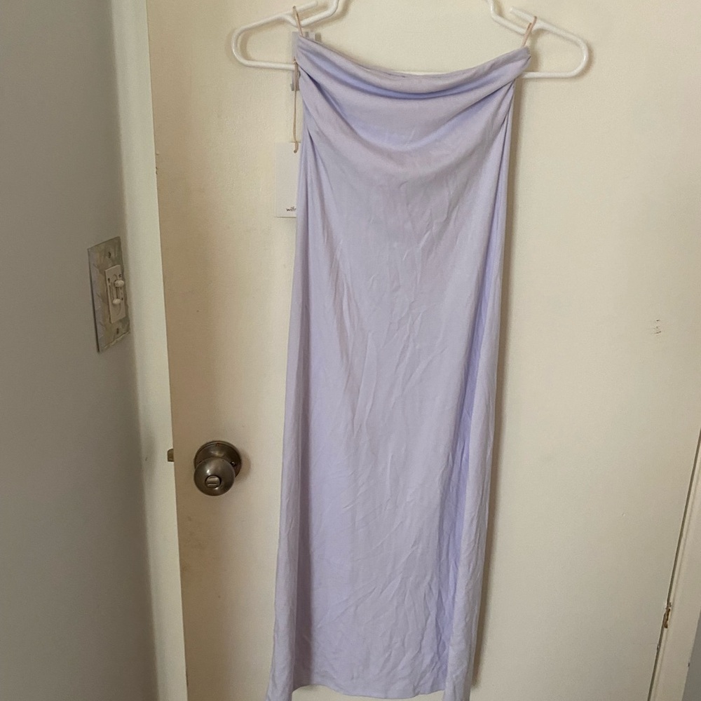Wilfred Corelli Light Purple Strapless Top